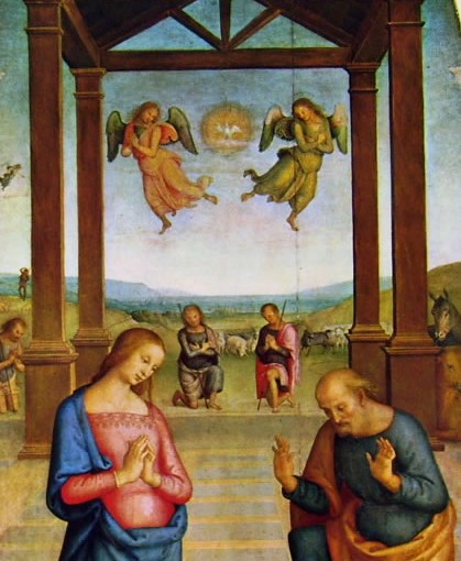 Polittico di Sant’Agostino – Il presepio di Pietro Perugino